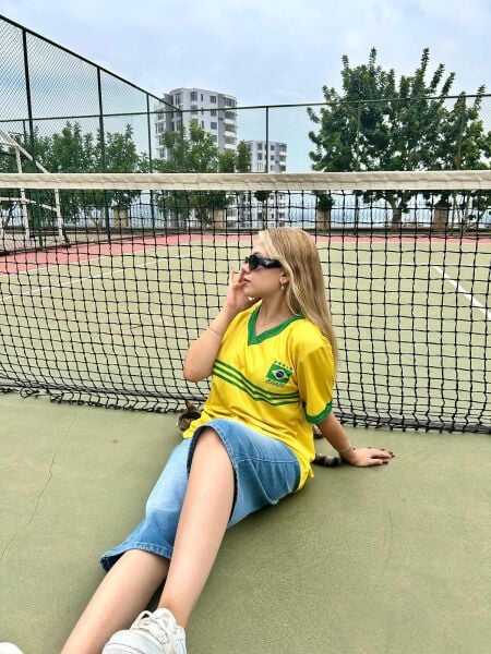 Sarı Brasil Jersey Forma