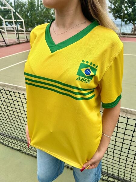 Sarı Brasil Jersey Forma
