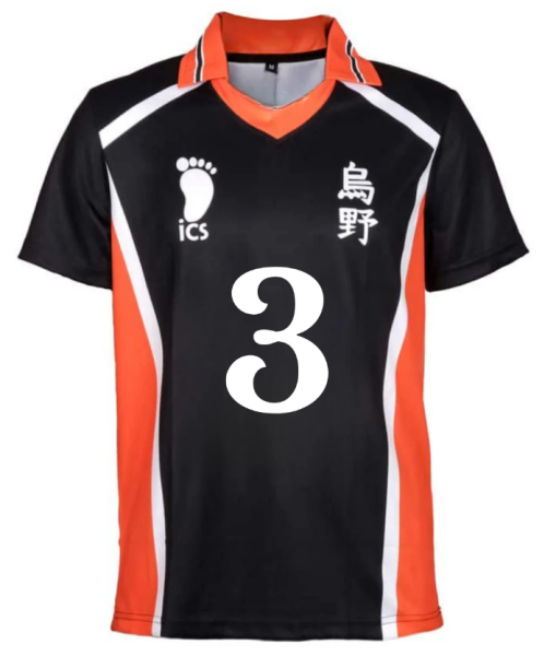 Haikyuu Jersey 3 Numara Detail Unisex Jersey Forma