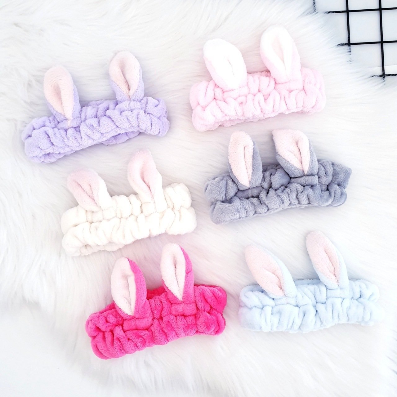 Tavşan Kulaklı Peluş Saç Bandı