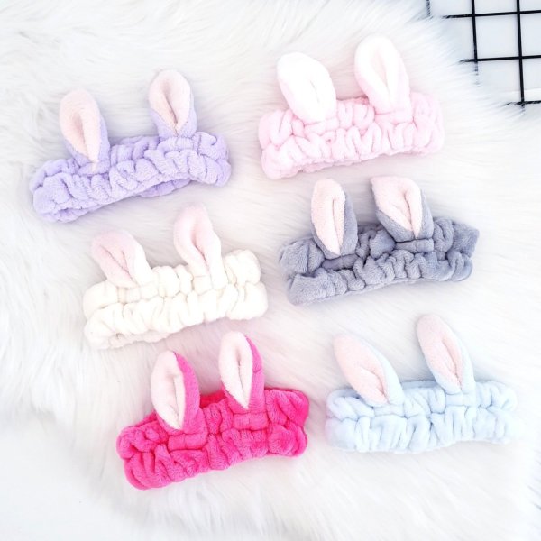 Tavşan Kulaklı Peluş Saç Bandı