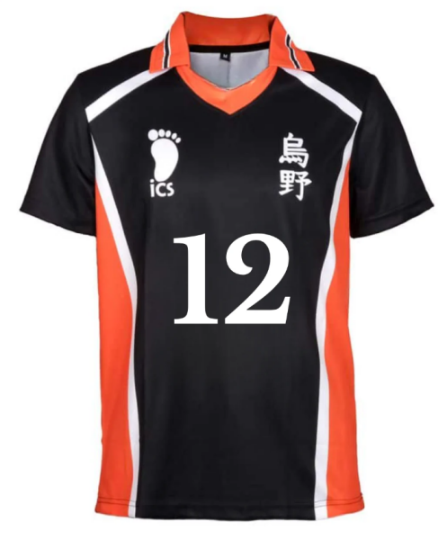 Haikyuu Jersey 12 Numara Detail Unisex Jersey Forma