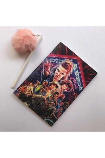 Stranger Things Baskılı Defter
