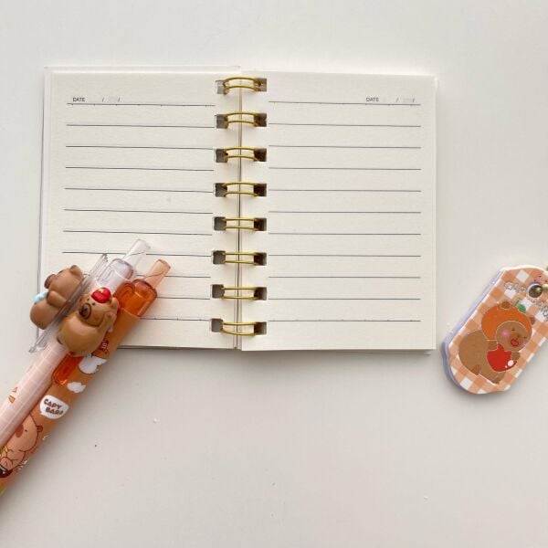 Sugar Sarı CapyBara Mini Çizgili Defter
