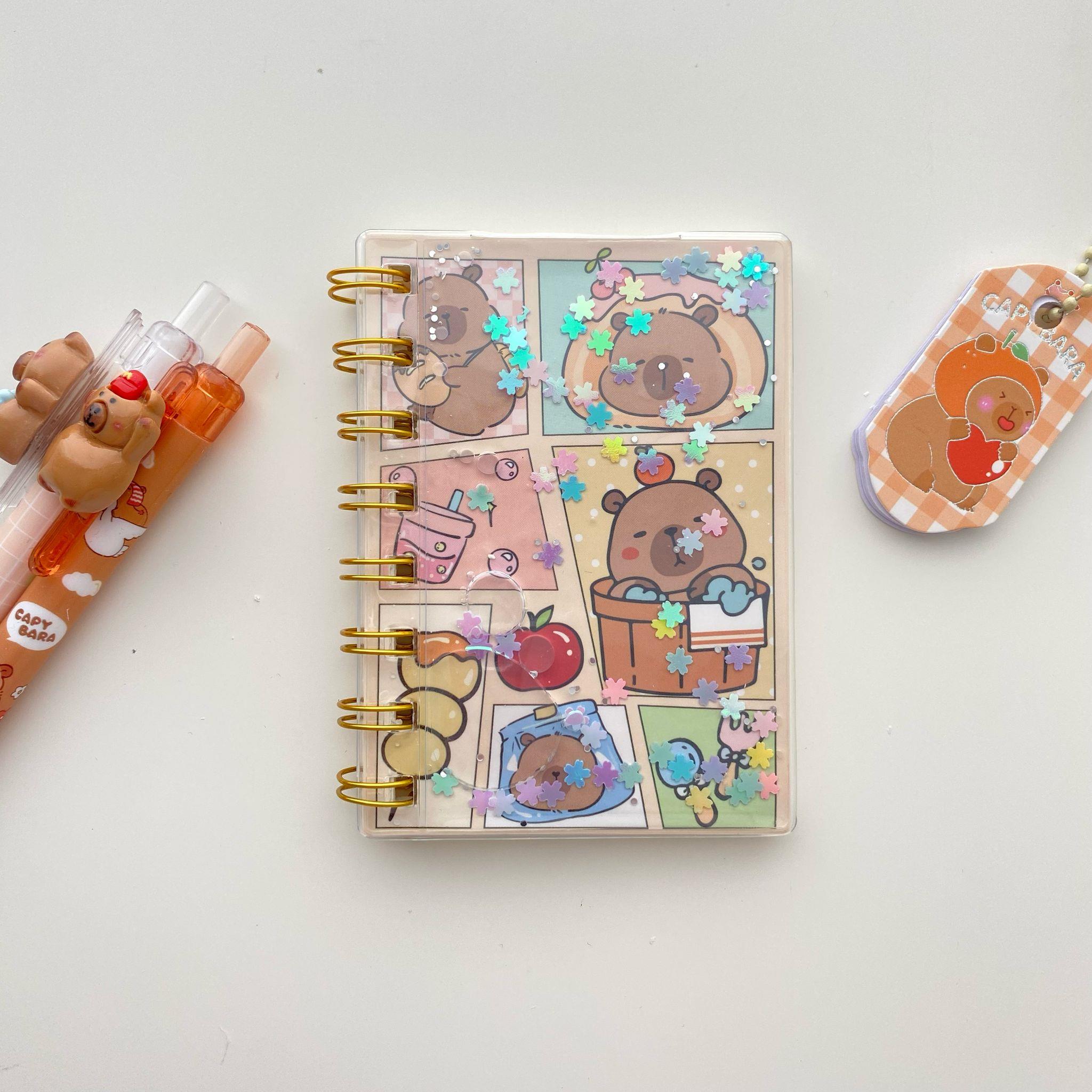 Sugar Sarı CapyBara Mini Çizgili Defter
