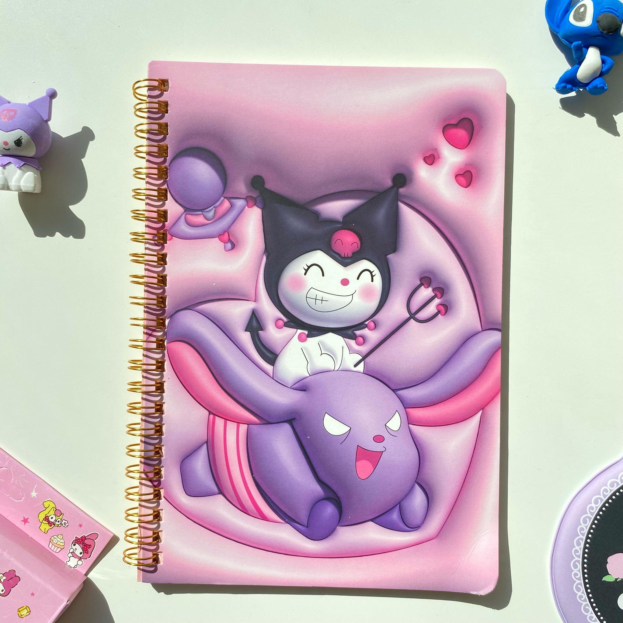 Devil Kuromi Çizgili Defter