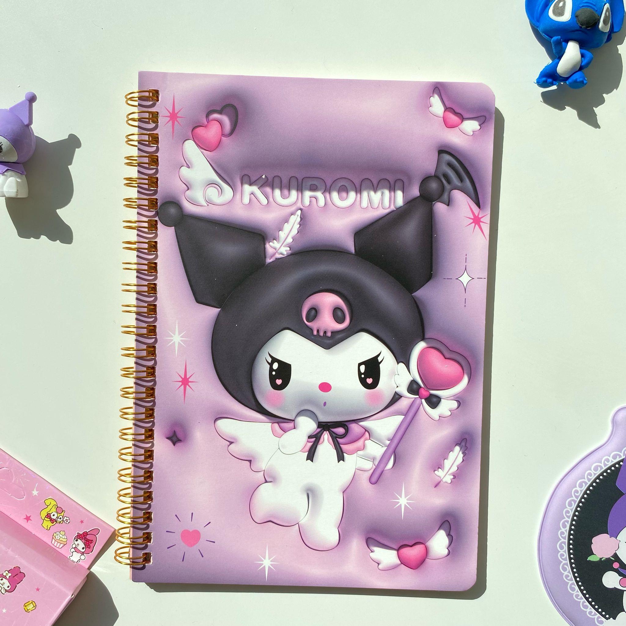 Mor Kuromi Çizgili Defter