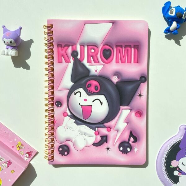 Pembe Kuromi Çizgili Defter