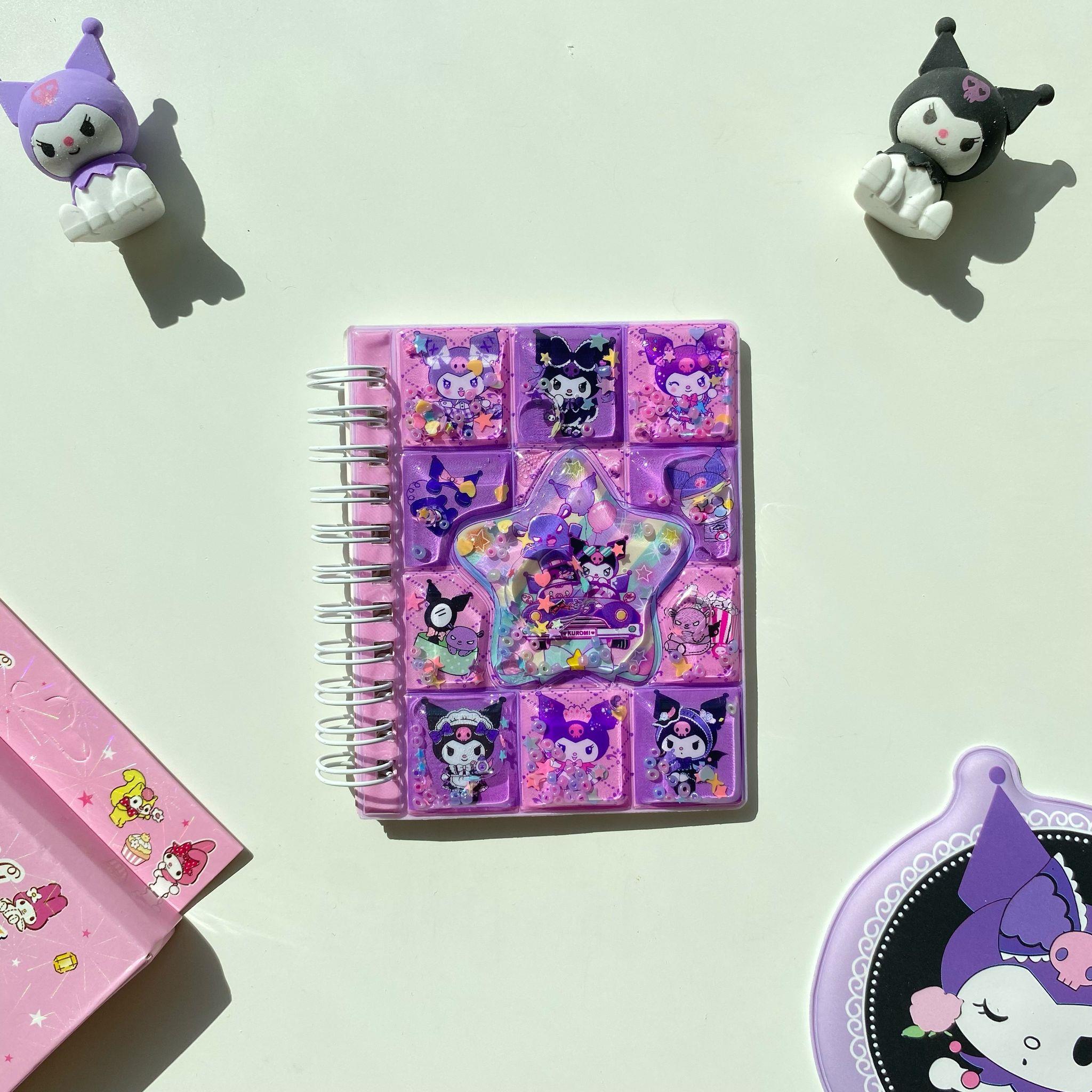 Kuromi Sulu Sticker & Not Defteri