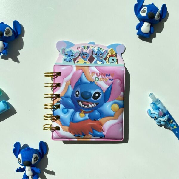 Funny Day Stitch Puffy Not Defteri