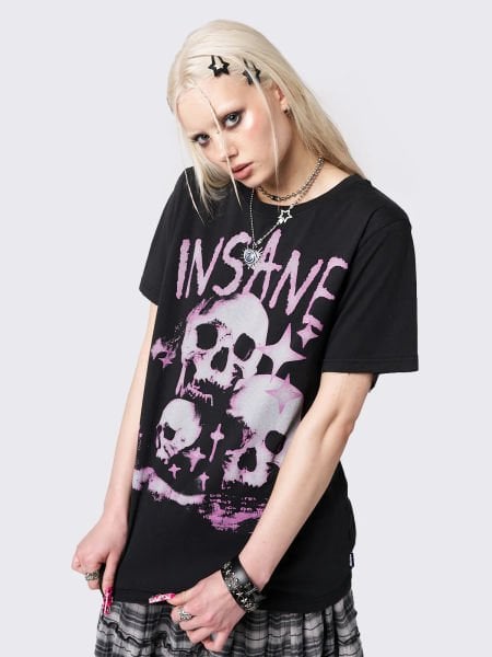 Insane Skull Graphic Oversize T-shirt