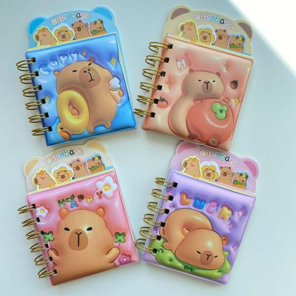 Turuncu Capy Bara Pufy Not Defteri