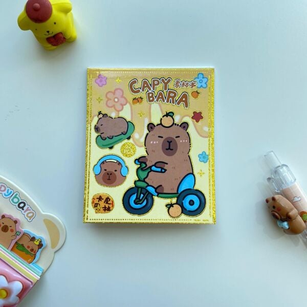 Sarı Capy Bara Sticker Defteri
