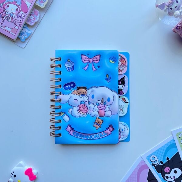 Cinnamoroll Renkli Çizgili Not Defteri