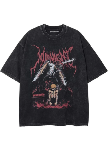 Anime Chainsaw Man - Denji In Darkness (unisex) Kısa Kollu T-shirt