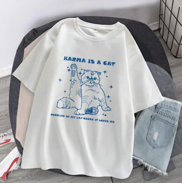 Beyaz Karma Unisex T-Shirt