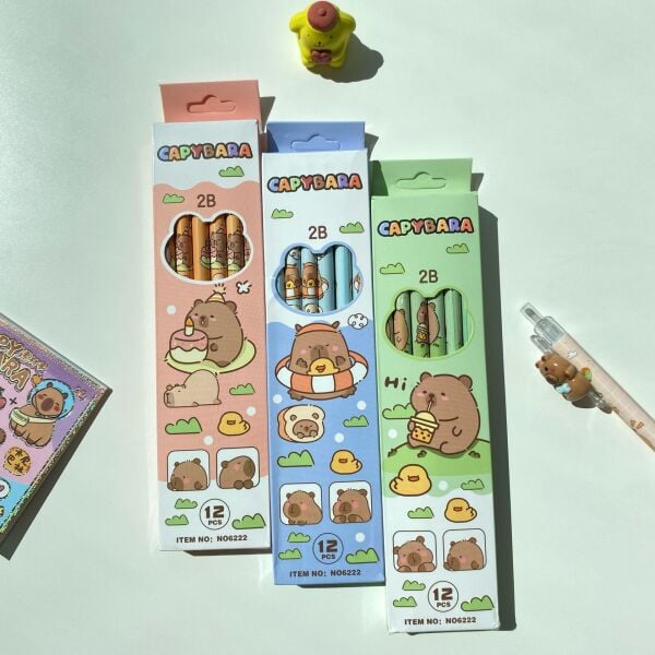 CapyBara 2B Kurşun Kalem Seti 12'li