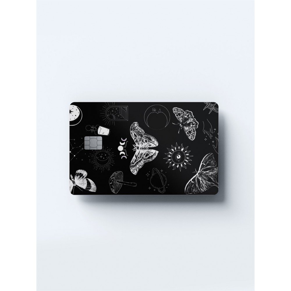 Gothic Pattern Kart Kaplama Sticker
