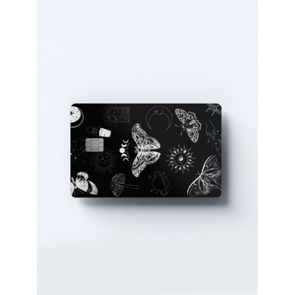 Gothic Pattern Kart Kaplama Sticker