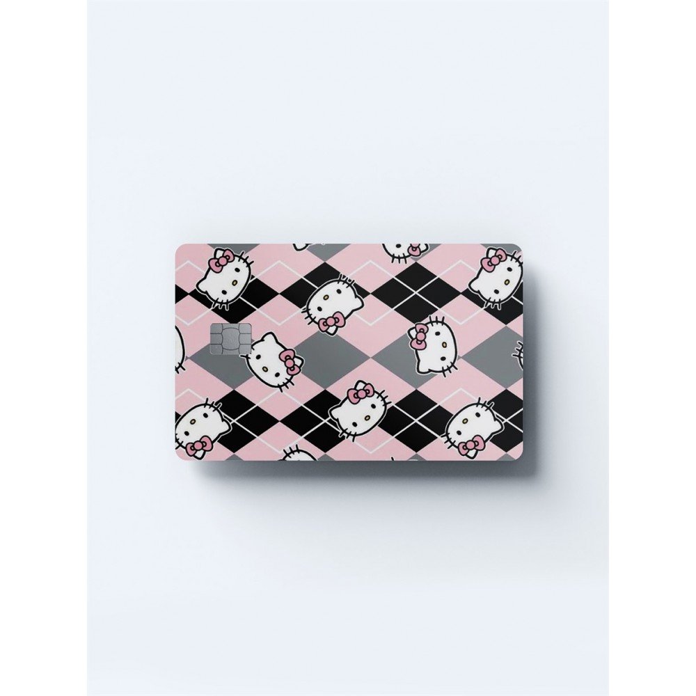 Hello Kitty Desenli Kart Kaplama Sticker