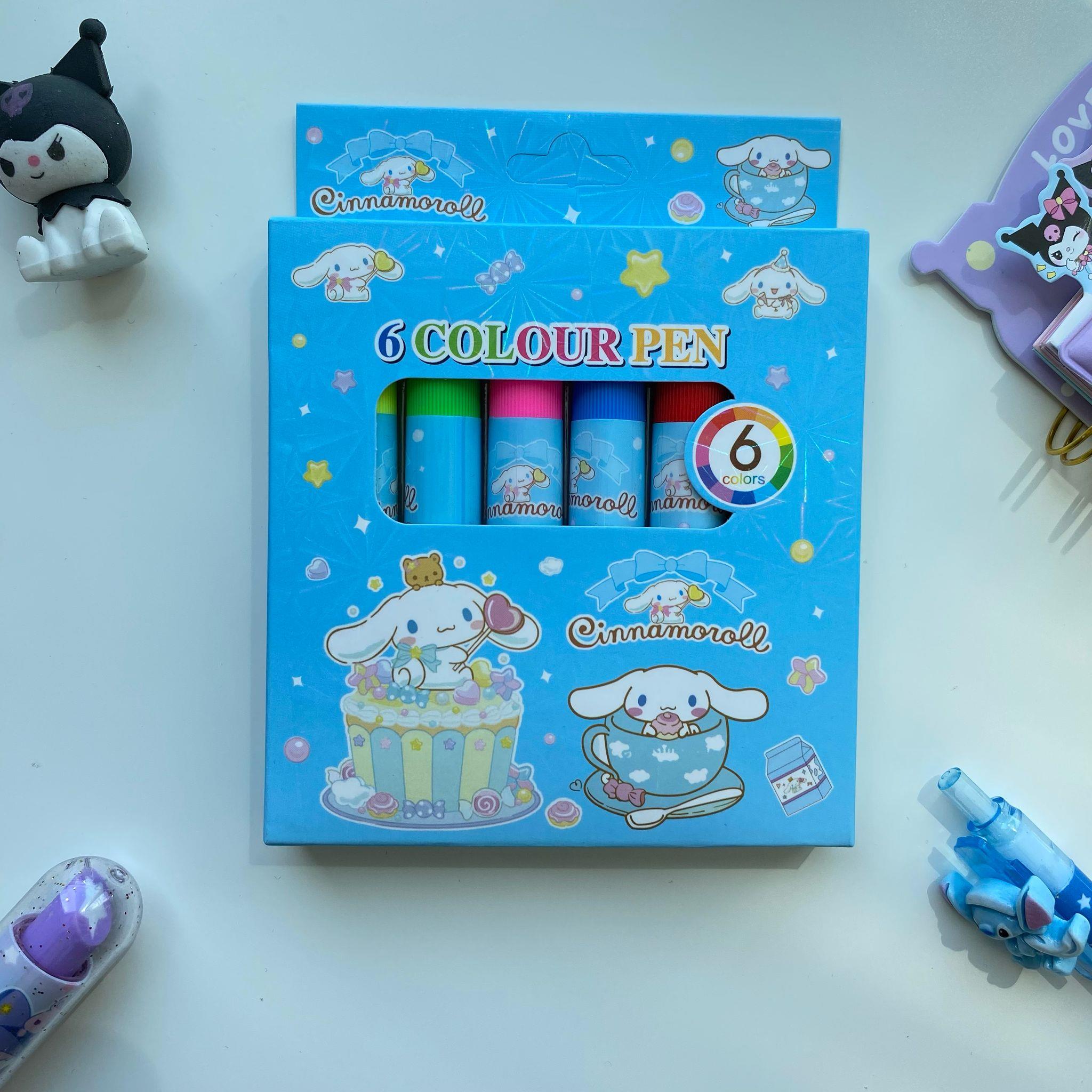 Cinnamoroll 6'lı Keçeli Kalem
