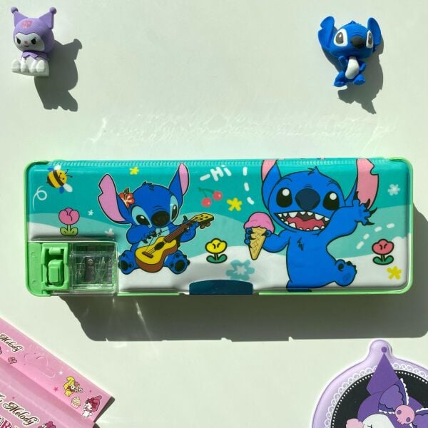 Yeşil Stitch Kalem Kutusu