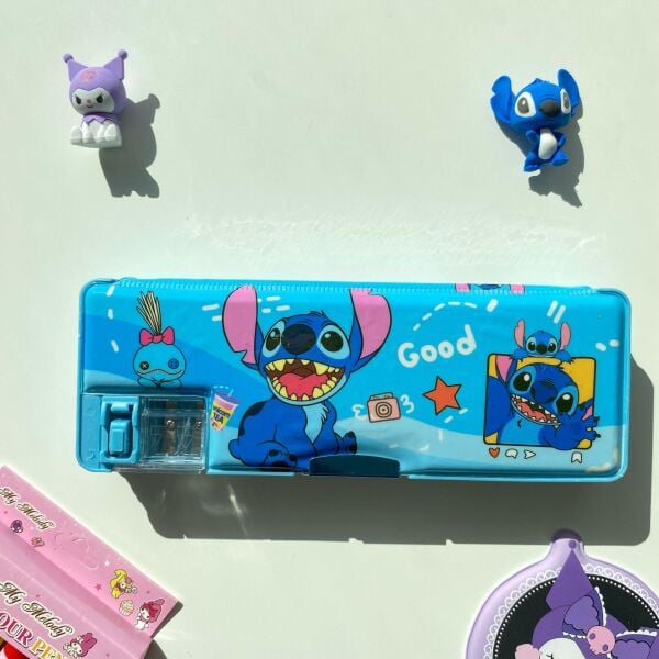 Mavi Stitch Kalem Kutusu