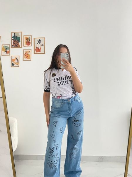New Hello Kitty Baggy Pantolon