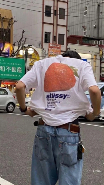 Strawberry Detail Baskılı Beyaz T-shirt