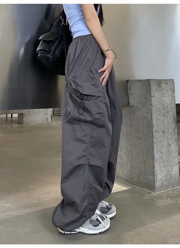 Füme (Kargo Cepli) Aşırı Bol Kalıp Tactical Baggy