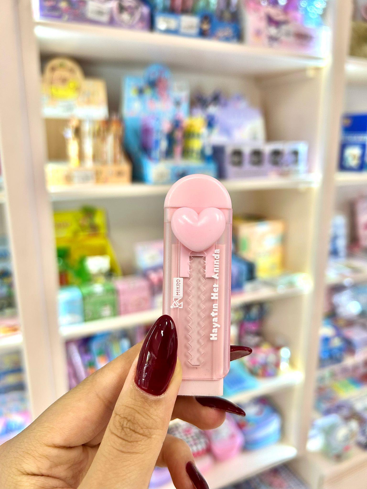 Pembe Mikro Push Silgi