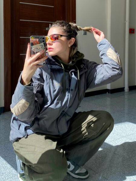 Haki Tactical Baggy Bol Kalıp Lastikli Pantolon