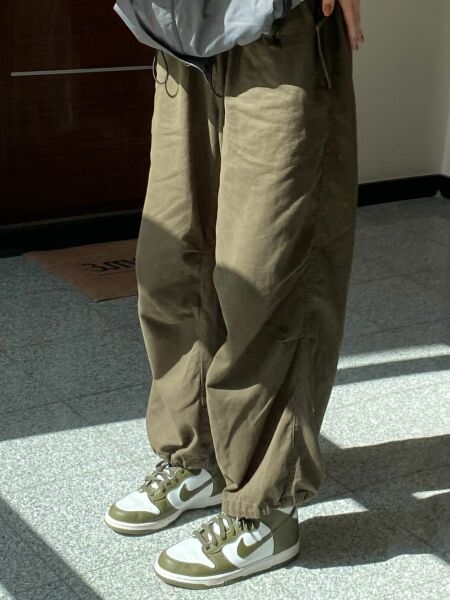 Haki Tactical Baggy Bol Kalıp Lastikli Pantolon
