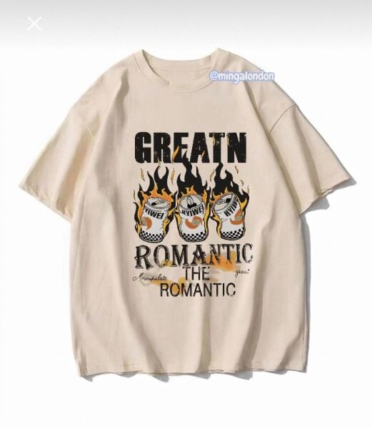 Greatn Romantıc The Romantıc Baskılı Bej T-Shirt