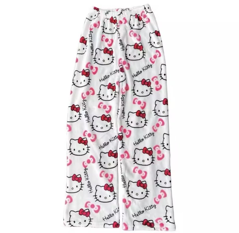 Beyaz Hellp Kitty Peluş Eşofman