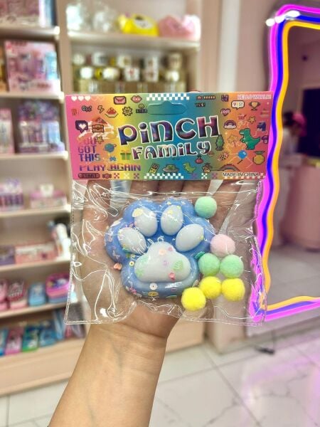 Orta Boy Mavi Beyaz Pati Squishy