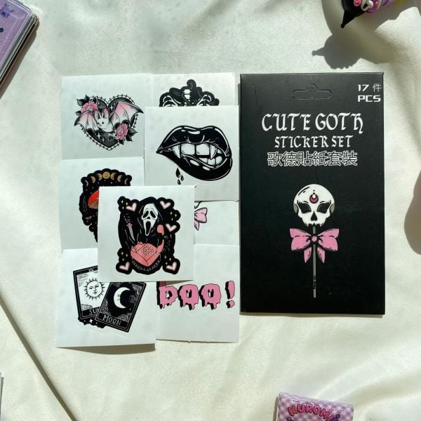 Cute Goth Sticker Seti