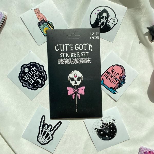 Cute Goth Sticker Seti