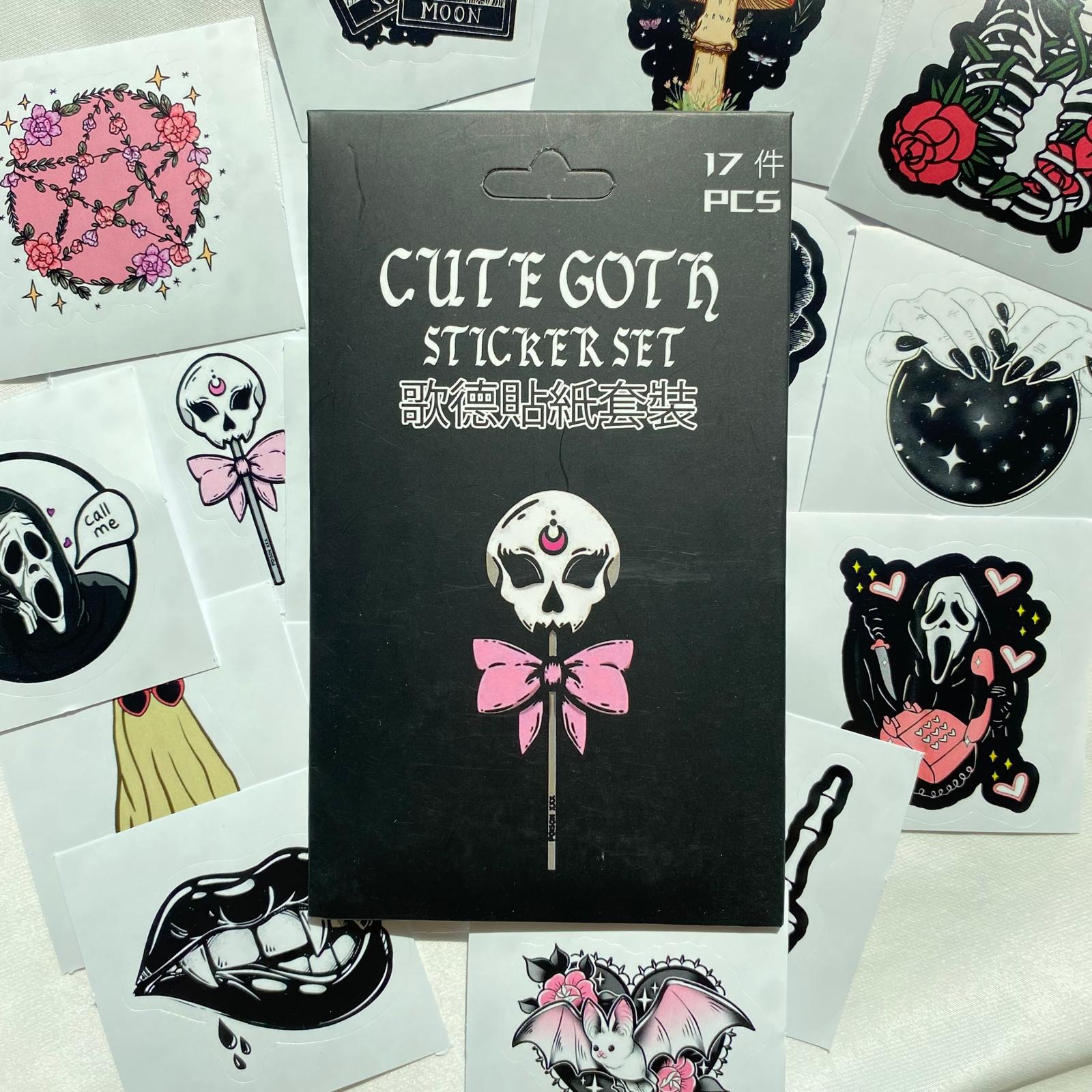 Cute Goth Sticker Seti