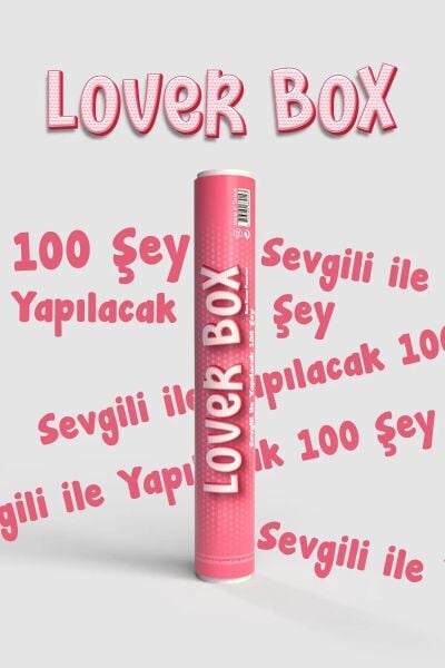 Lover Box Sevgili İle Yapılacak 100 şey (Kazınabilir Poster)