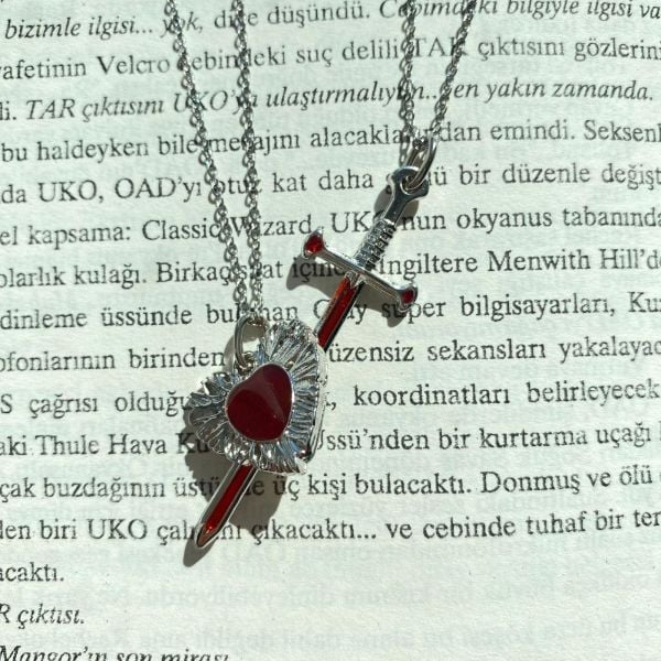 Kırmızı Pamuk Prenses ve Avcı Çift Kolye