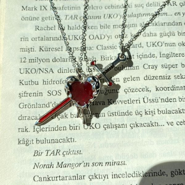 Red Pamuk Prenses ve Avcı Çift Kolyesi