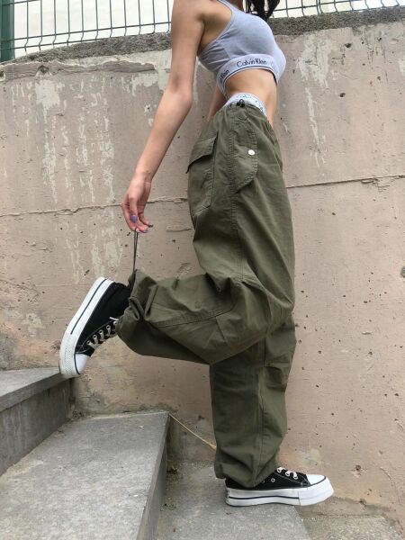 Haki Tactical Baggy Oversize Kalıp