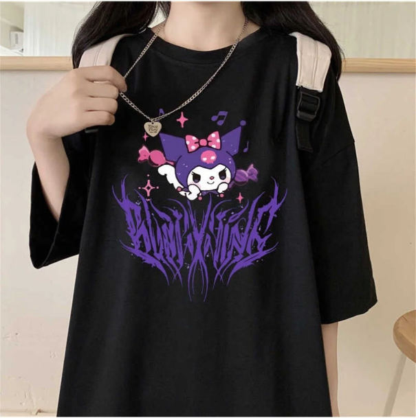 Kuromi Gotik Unisex Oversize T-shirt