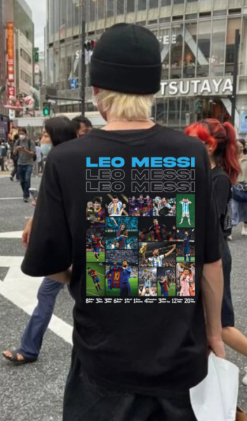 Lionel Messi Baskılı Beyaz T-shirt