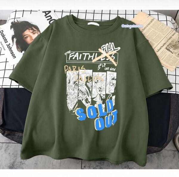 Sold Out Baskılı Haki T-Shirt