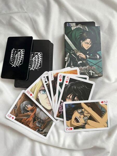 Anime Attack On Titan İskambil Poker Kartı