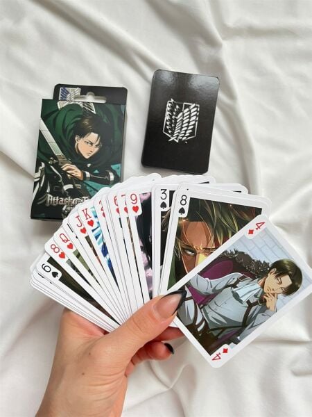 Anime Attack On Titan İskambil Poker Kartı