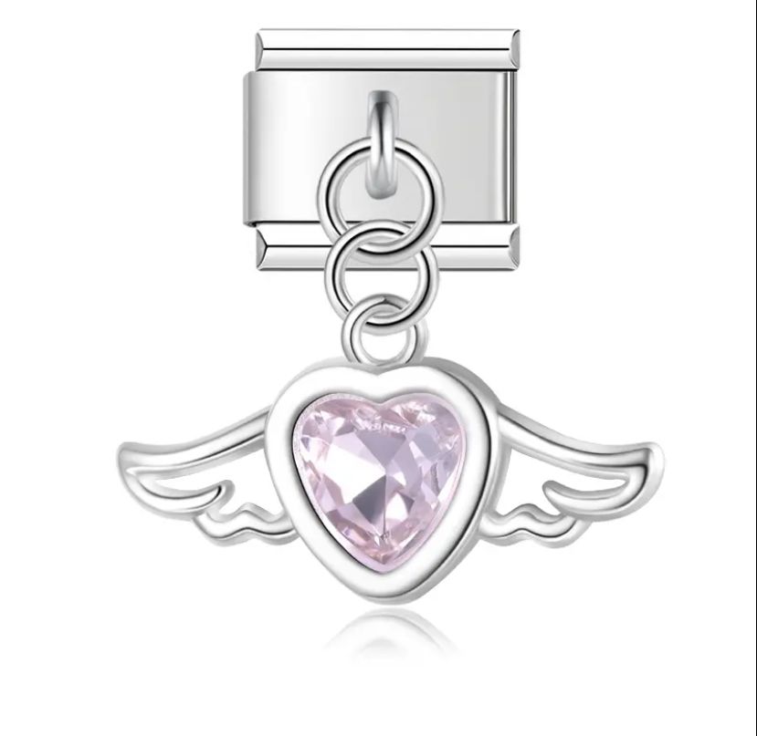 Pinterest Pink Heart Charm