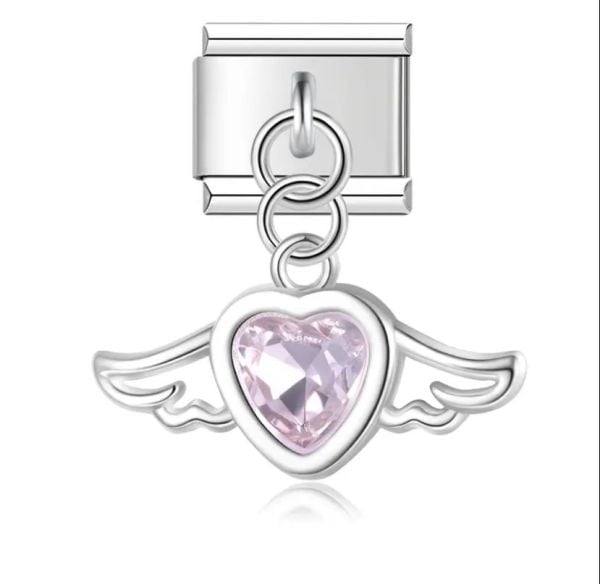 Pinterest Pink Heart Charm